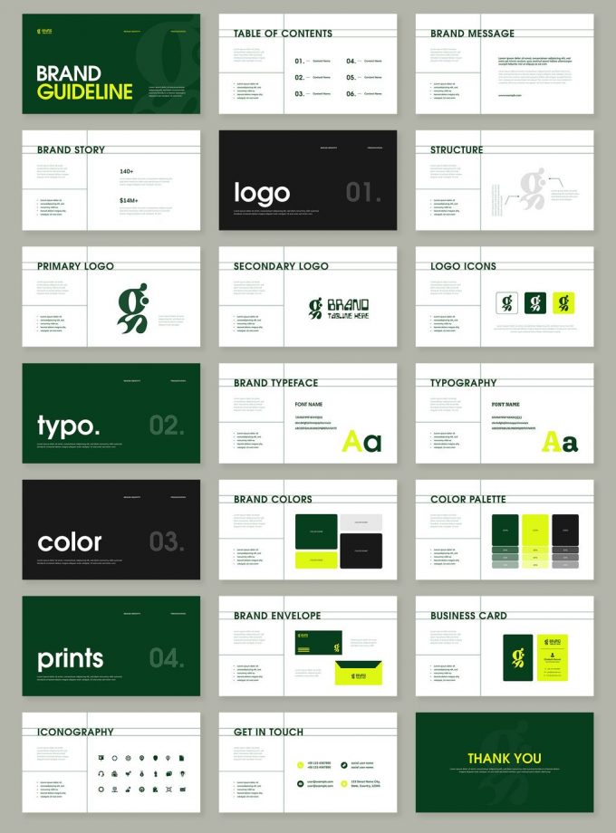 Guías de estilo de marca (brand books)