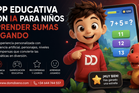 App educativa con IA para niños: aprender sumas jugando